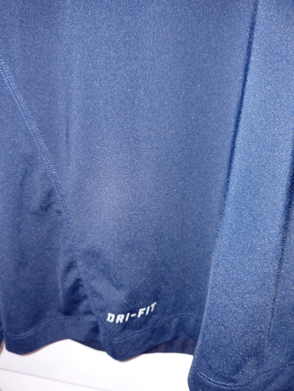Nike Men’s Long-Sleeve Dri-FIT Crew Shirt - Slate Blue with White Swoosh